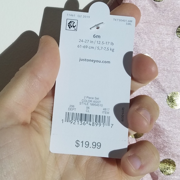 NWT Carter's Polka Dot Dress 6m - Picture 4 of 4